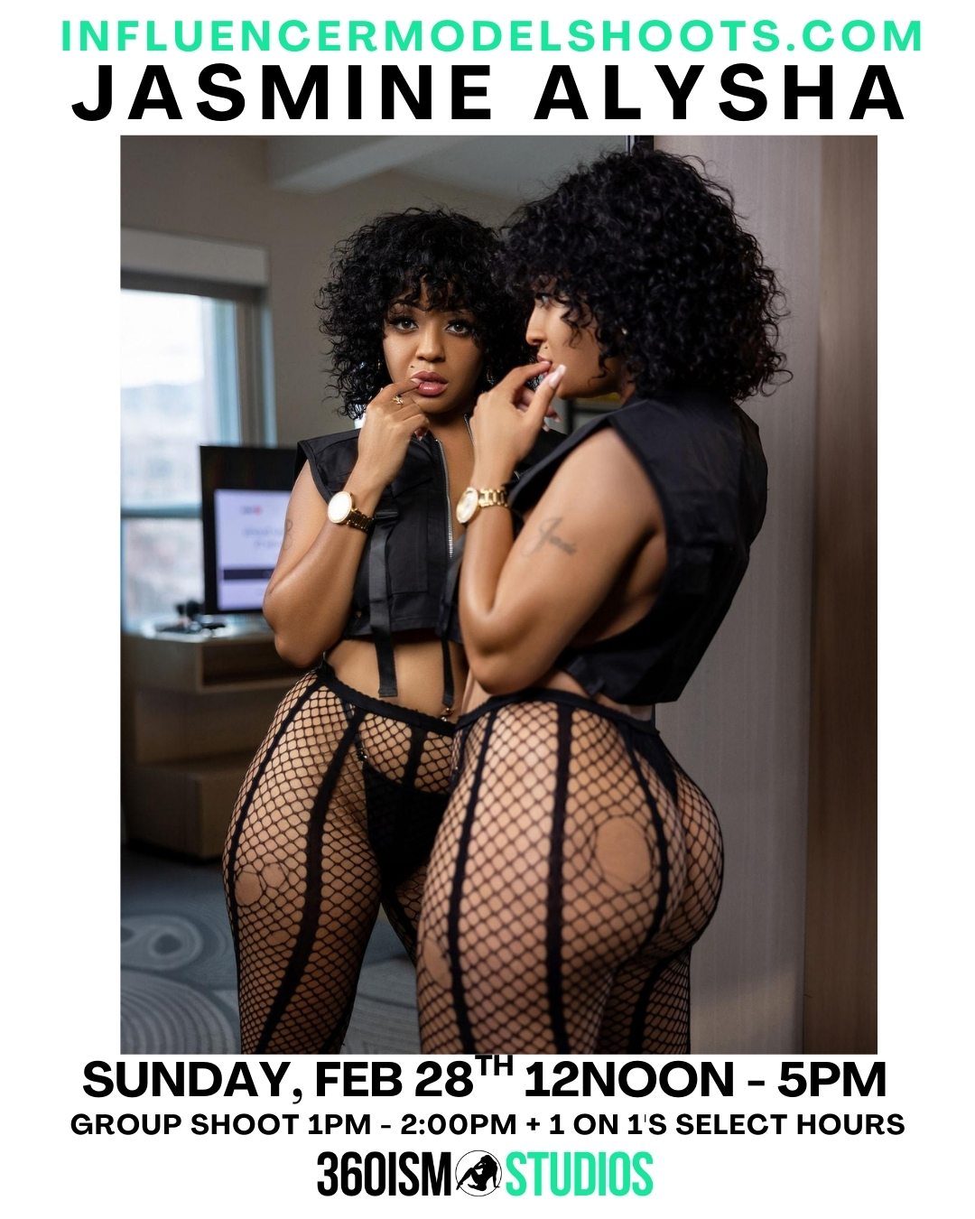 Model Jasmine Alysha– Private Shoot Feb 28th @ 360ism Studios - Image 2