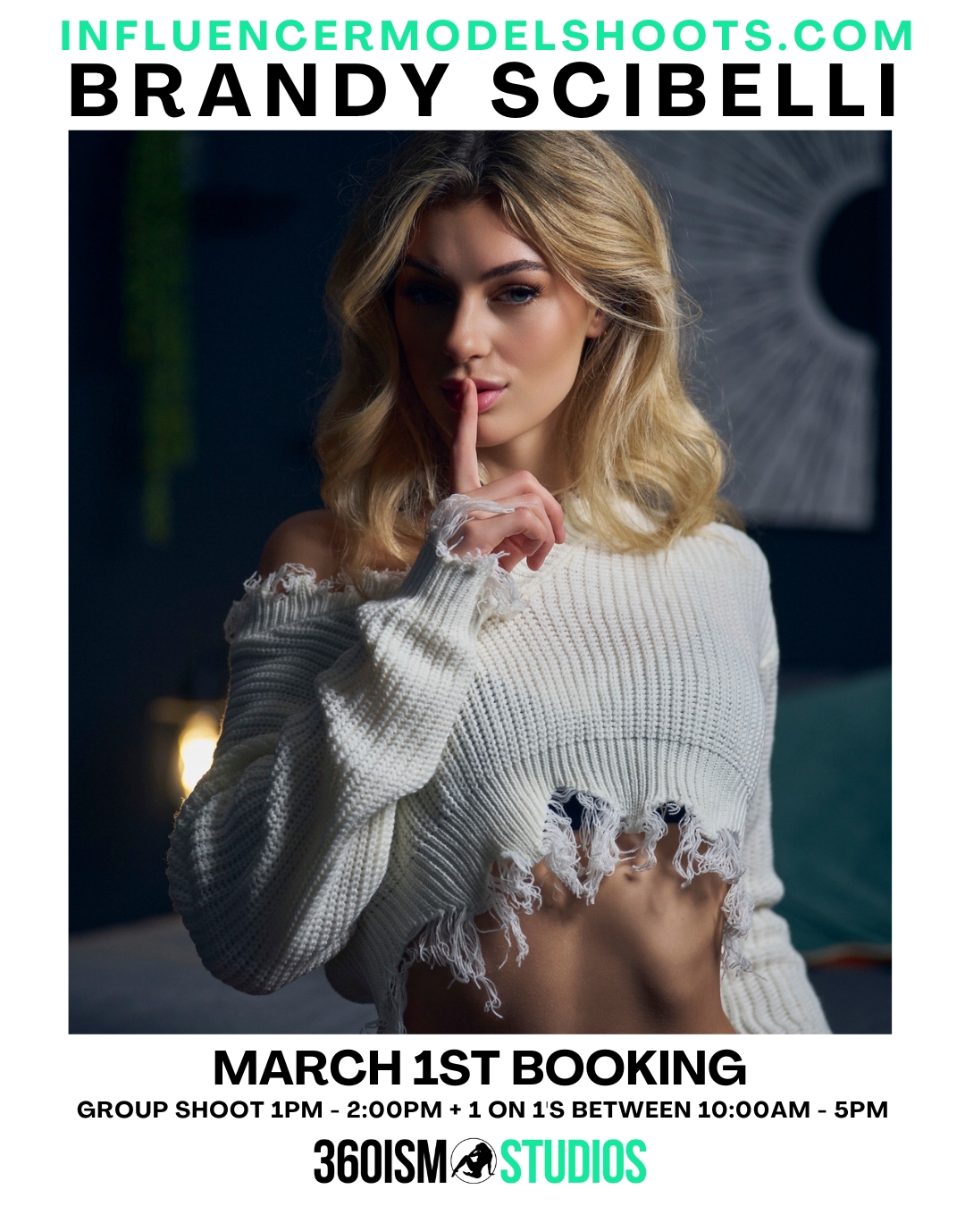 Model Brandy Scibelli– 1 Hour Private Shoot (March 1st @ 360ism Studios) - Image 4