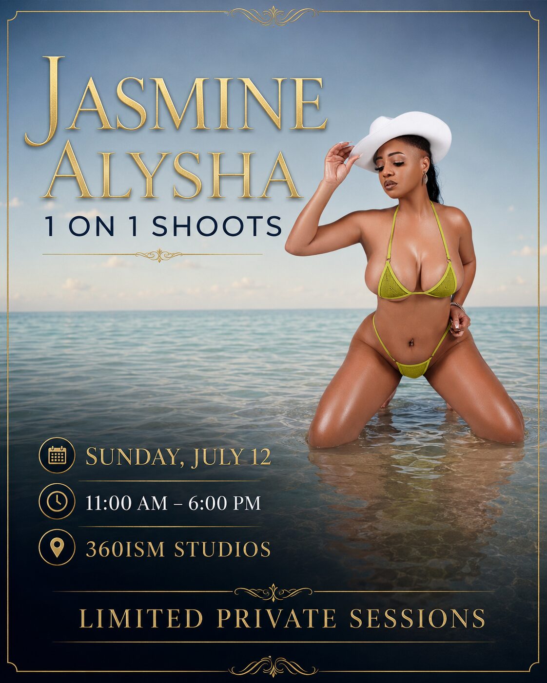 Model Jasmine Alysha– Private Shoot July 12th @ 360ism Studios